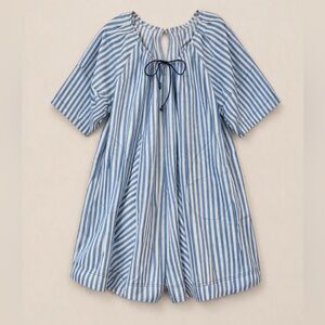 Free People–Style Blue & White Striped Romper